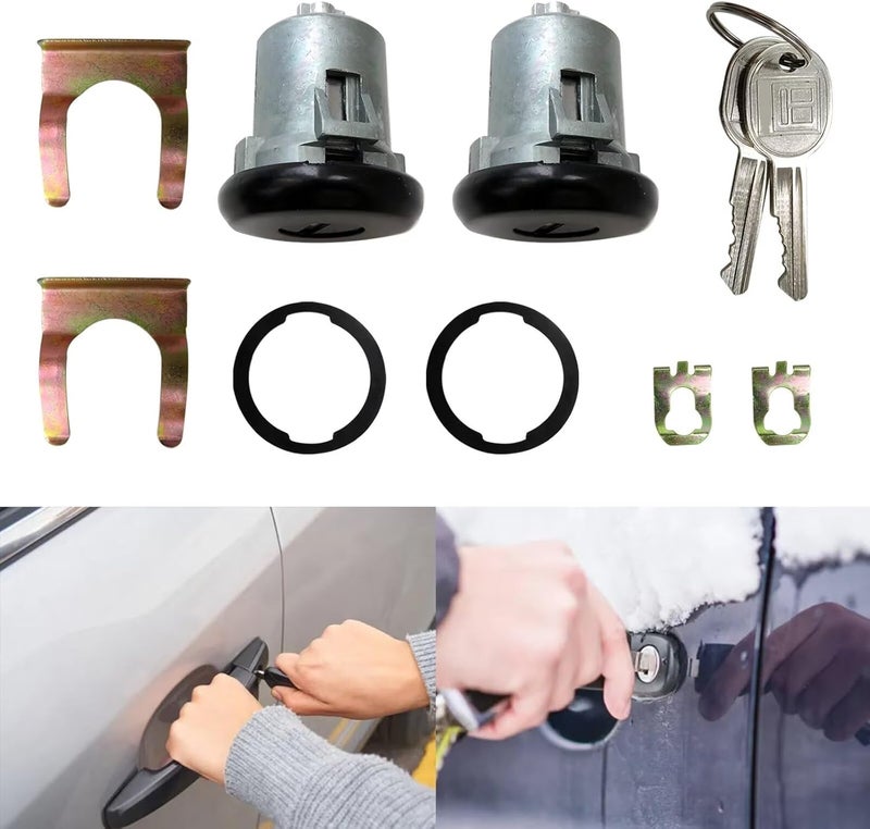 eStarpro New Lockcraft Black Door Lock Cylinder for Chevrolet Truck / C10 1965-1987 - Image 3